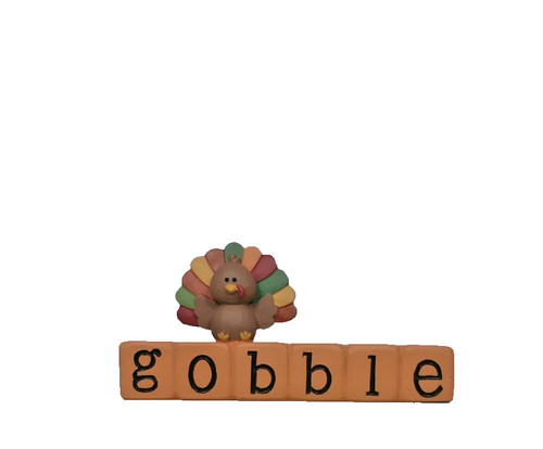 Gobble block with - , colorful